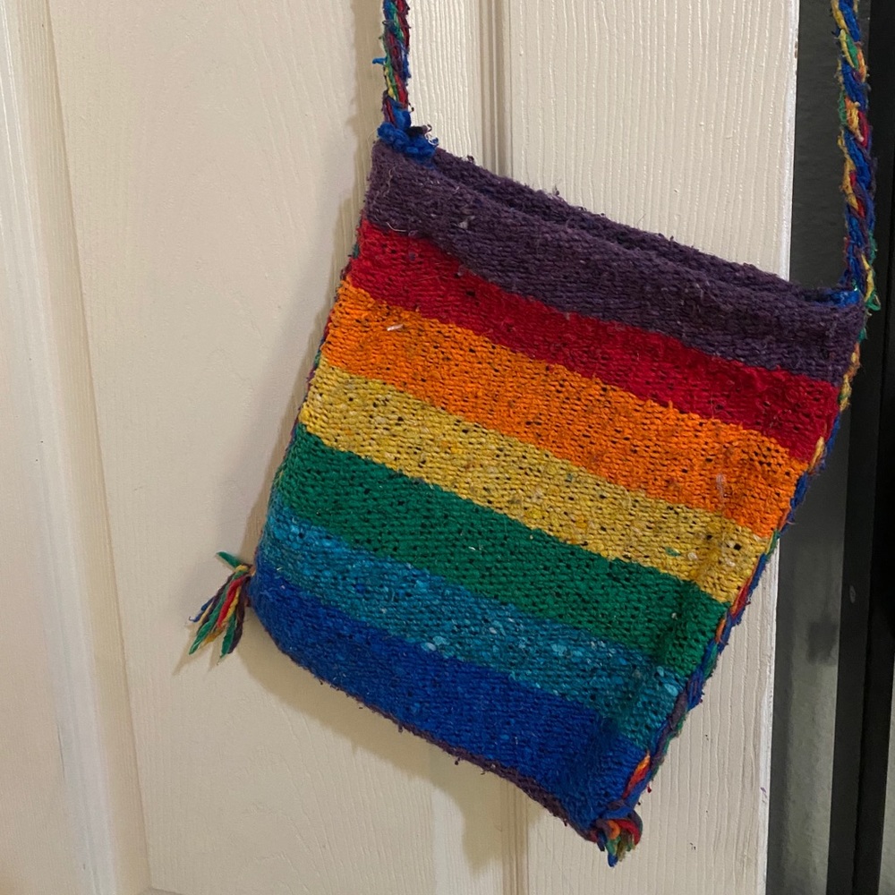 Knitted Mexican Cross Satchel
